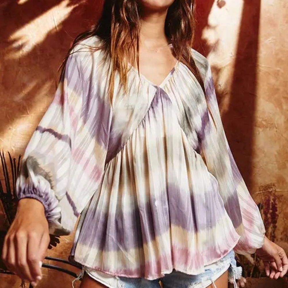 BUCKETLIST Multicolor Flowing Blouse